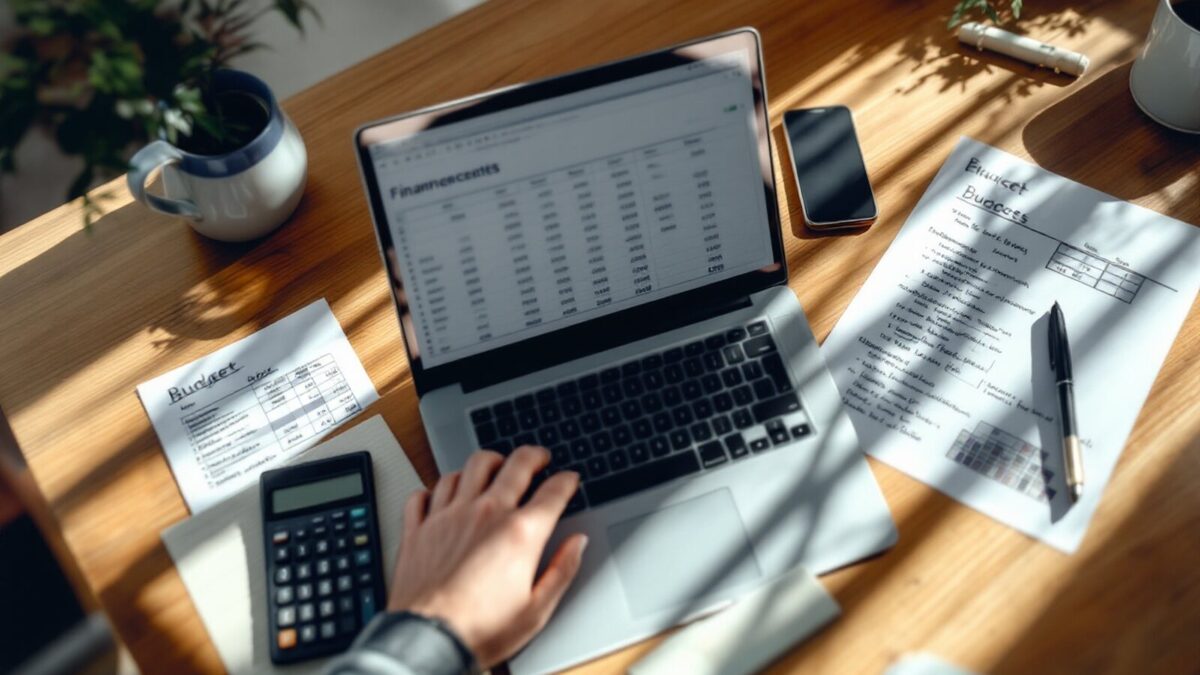 A franchise buyer working out the total investment on a laptop budget